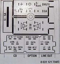 AUDI Delta zmieniarka JVC - brak kabla do zmieniarki JVC CH-X1500