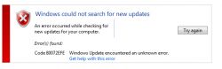 Windows - error code 80072EFE during the update Windows - error code 80072EFE during the update