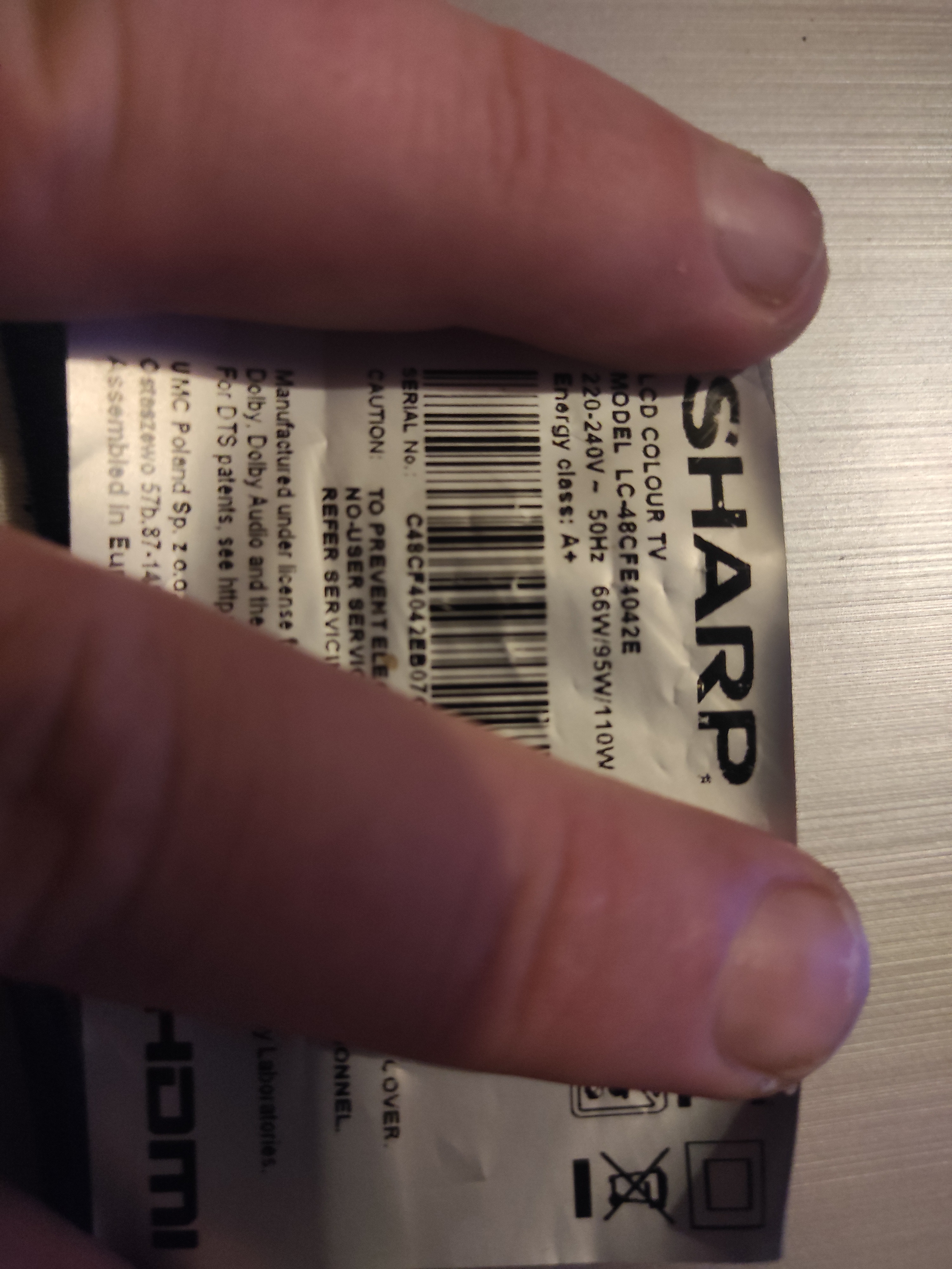 Seeking Firmware for Sharp LC48CFE4042E After Failed Update Attempt