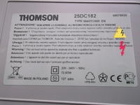 TV Thomson 25 DC 182 typ 554/ITC 008 EN - brak obrazu, głos działa