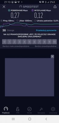 Niska prędkość internetu domowego Cyfrowy Polsat