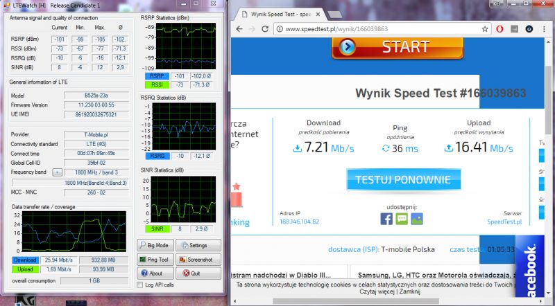 T-Mobile LTE High Ping Issue in Gaming: Huawei B525s Modem, CS:GO, LoL, 500ms, 1km BTS Distance