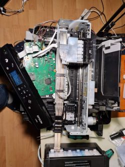 Epson L850 - Komunikat "Wyłącz zasilanie...."
