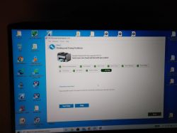 HP Color LaserJet CP1215 - ostrzeganie migający trójkąt wykrzyknik