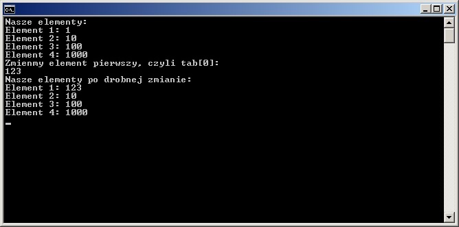 Kurs programowania C/C++. Część 1.2 - Tablice i wskaźniki Kurs programowania C/C++. Część 1.2 - Tablice i wskaźniki