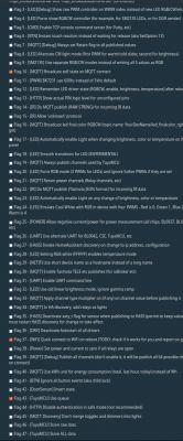 List of available configuration flags in OpenBeken system for TuyaMCU devices.