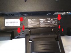 Naprawa monitora NEC LCD195VXM+, nie włącza się Naprawa monitora NEC LCD195VXM+, nie włącza się
