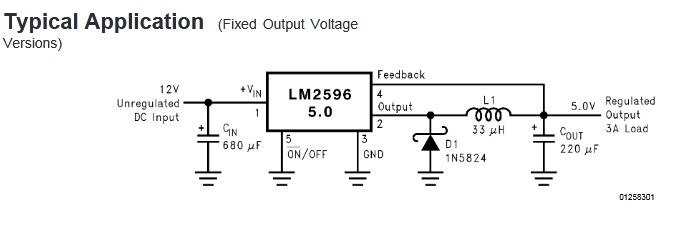 Przetwornica LM2596 wyjściami USB HW-272 Przetwornica LM2596 wyjściami USB HW-272