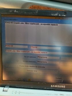 Częste wypalanie DPF w Signum 1.9 DT po regeneracji - analiza danych z Op-com i Autocom