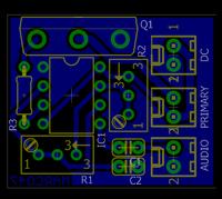 Ocena projektu PCB z ExpressPCB na podstawie schematu – pierwsza płytka, pliki JPG