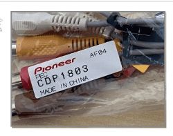 Przewody i etykieta Pioneer CDP1803 w torbie