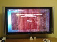 LCD TV Sony Bravia KDL-46X4500AEP - vertical stripes on the screen