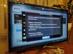 Samsung UE40F6320 - Aplikacja Netflix niedostępna, błąd logowania, aktualizacja oprogramowania