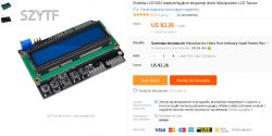 Shield z LCD 2 x 16 i klawiaturą LCD1602 - made in China - Recenzja.