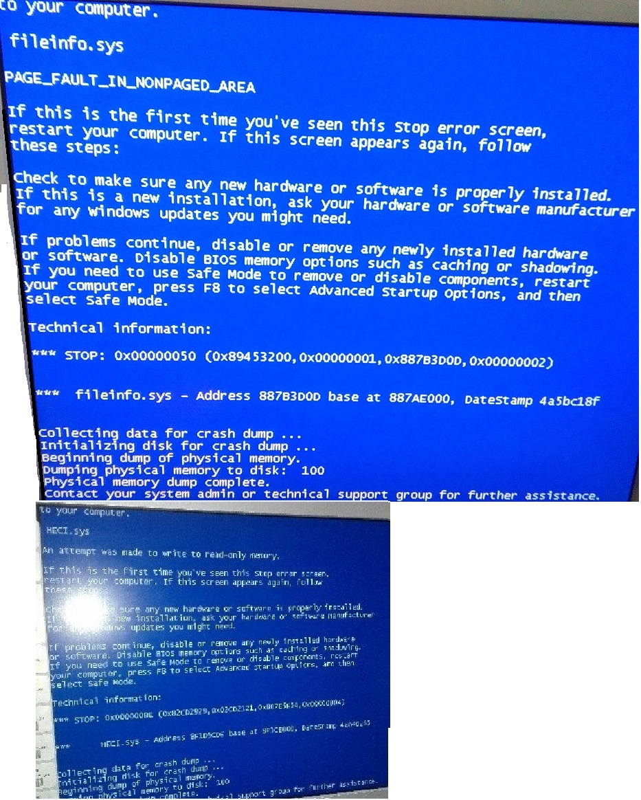 Сигнатура проблемы bluescreen windows 7