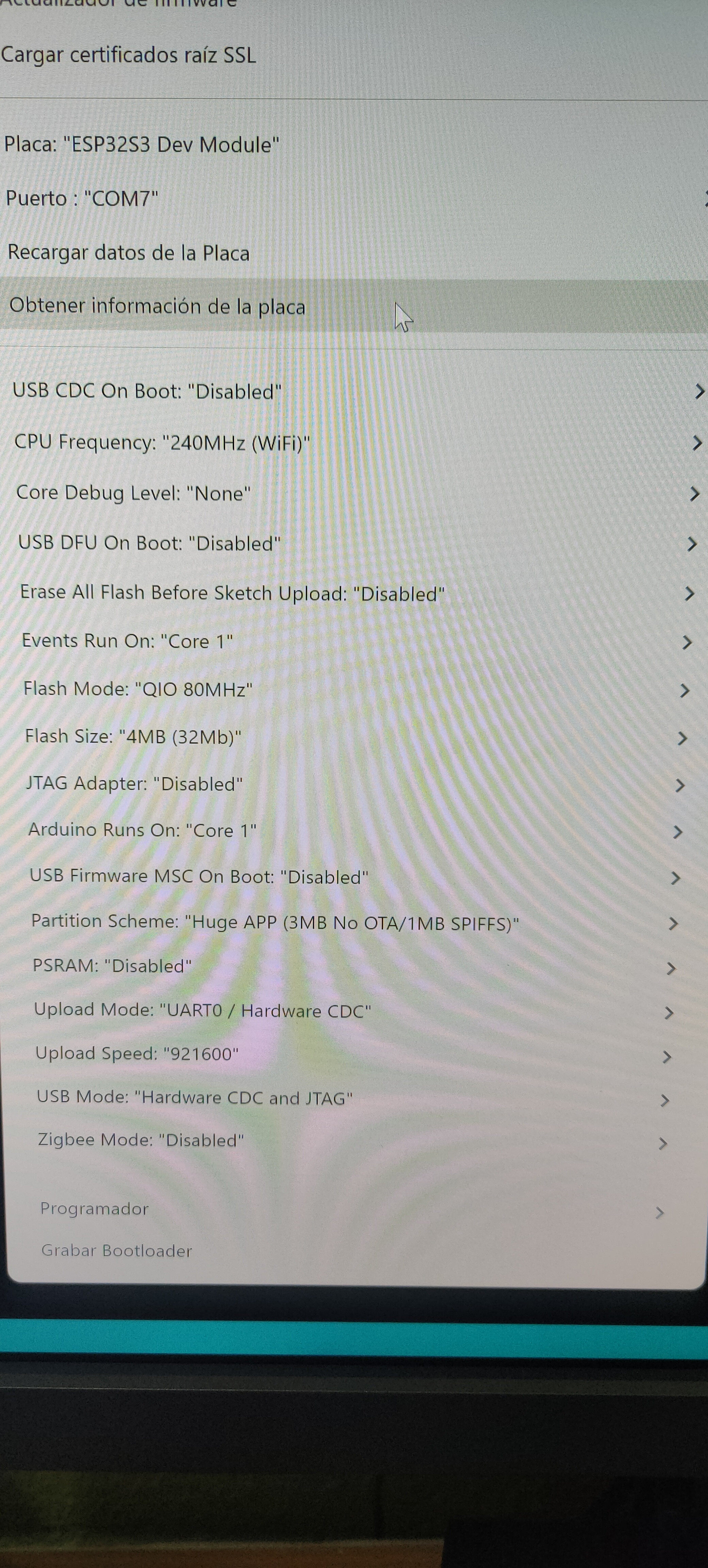 ESP32U - no Minimal SPIFFS option (1.9Mb APP/190Kb SPIFFS) in Arduino ...