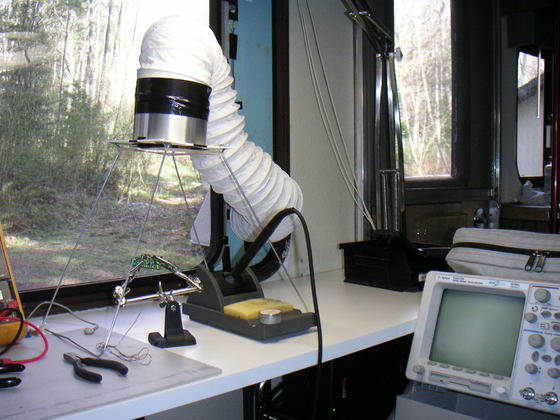 Wyciąg do oparów z lutownicy