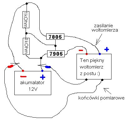 Prosty woltomierz na układzie ICL7107