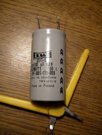 Radmor 5412 - wymiana kondensatora 4700 uF z 3 wyprowadzeniami na 2