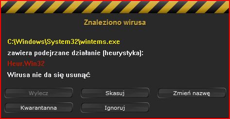 Wirus Heur.Win32(wintems.exe) system Vista Wirus Heur.Win32(wintems.exe) system Vista