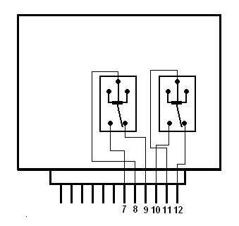 Alarm z wyjściem na centralny zamek 6pin