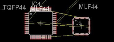 Atmega32 TQFP kondensatory