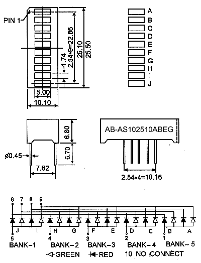 Jak wysterować trójkolorowy bargraf poprzez układ ATMEGA32? Jak wysterować trójkolorowy bargraf poprzez układ ATMEGA32?