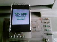 LCD od S65 sterowany przez ATmega16.