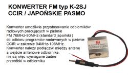 Sony FH-55W - szumy po podłączeniu konwertera K-2SJ do radia