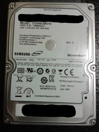 Problem z dyskiem - Samsung HM640JJ -Calibration Retry Count