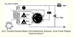 Uproszczenie schematu radia lampowego MENUET 6204