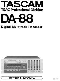 Tescam DA-88 manual EN