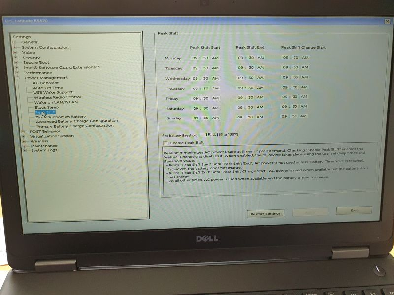 Dell E5570 - Długie ładowanie BIOS przy starcie z SSD XPG SX6000