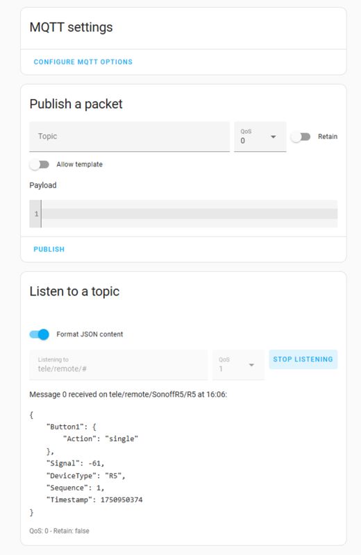 How to connect Sonoff R5 Bluetooth Remote to Home Assitant via ESP32 Tasmota Bluetooth Gateway? How to connect Sonoff R5 Bluetooth Remote to Home Assitant via ESP32 Tasmota Bluetooth Gateway?