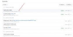 OpenBK7231T_App Commit List on GitHub Screenshot of a GitHub commit list for the OpenBK7231T_App project.