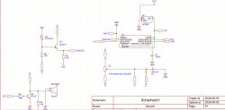 Schemat układu z NE555, termistorem NTC, tranzystorami BC557C/BC547 i brzęczykiem