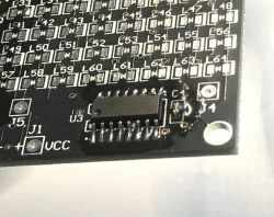 Zestaw do nauki SMD - wyświetlacz 64 diody LED w obudowach 0805
