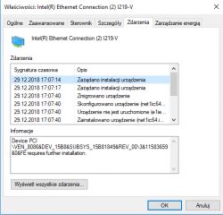 Continuous UPC Polska Internet 120mb/s Disconnections: Intel I219-V NIC & Connect Box Modem Issues
