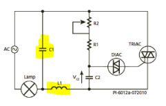 Zastosowanie potencjometru cyfrowego X93503 do sterowania napięciem zmiennym w układzie AVT-1613