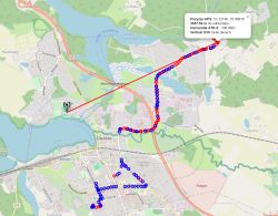 Coverage Map of Radio Devices in Ostróda Coverage map of radio devices around Ostróda.