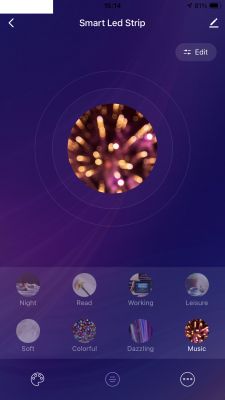 Pasek LED WiFi/IR - WX300P - tryb muzyczny - ukryte przyciski [W800-C400]