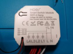 [BK7231N / CBU] MOES WiFi 4 Gang Switch MS-104D