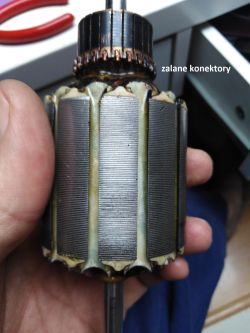Philips HR1861 - sokowirówka przezwojenie spalonego uzwojenia wirnika