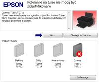 Epson SX 115 Nie widzi tuszu w żadnym kartridżu