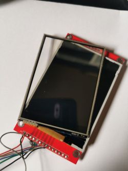 Display module with a separate touch panel placed loosely on top