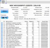 WD320GB - Ocena stanu dysku na podstawie logów z CrystalDiskInfo