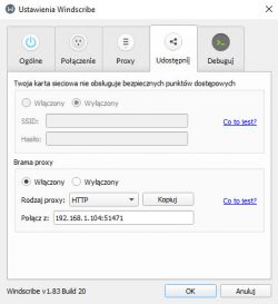 Nie mogę przekazać połączenia VPN na hotspot Nie mogę przekazać połączenia VPN na hotspot