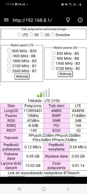 Lokalizacja ZTE MF258K pomiędzy dwoma BTS-ami vs. odizolacja oraz wybór anteny LTE Signaflex