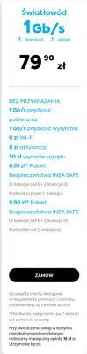 Wykorzystanie 300GB na światłowodzie INEA i wpływ na prędkość 1Gb/s