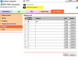 Setting Up Scan to Email on Konica Minolta C253 - Sender's Address Not Set Error